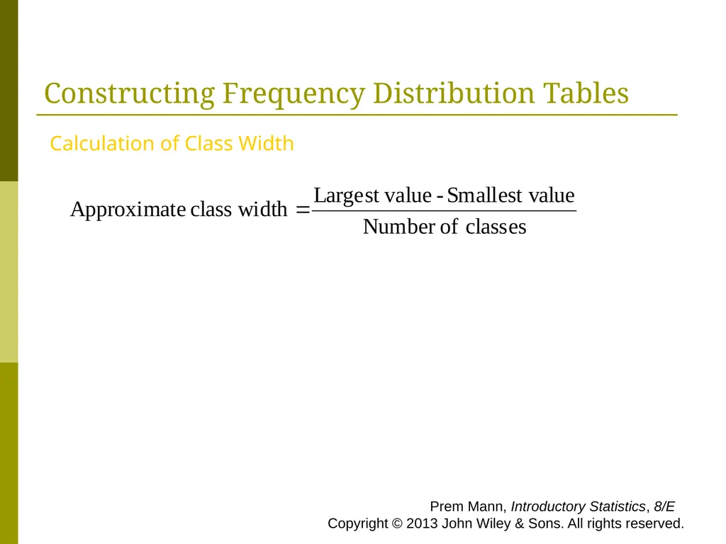 CHAPTER 2 (PART A) Organizing and Graphing - slide 28 of 56