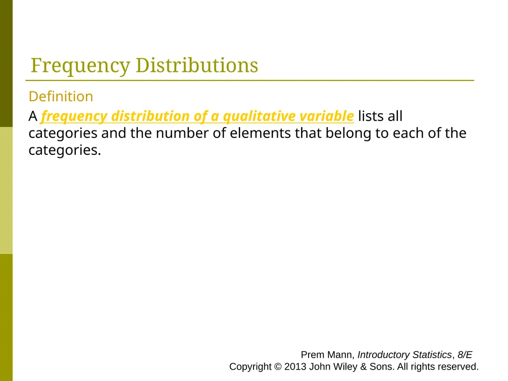 CHAPTER 2 (PART A) Organizing and Graphing - slide 7 of 56