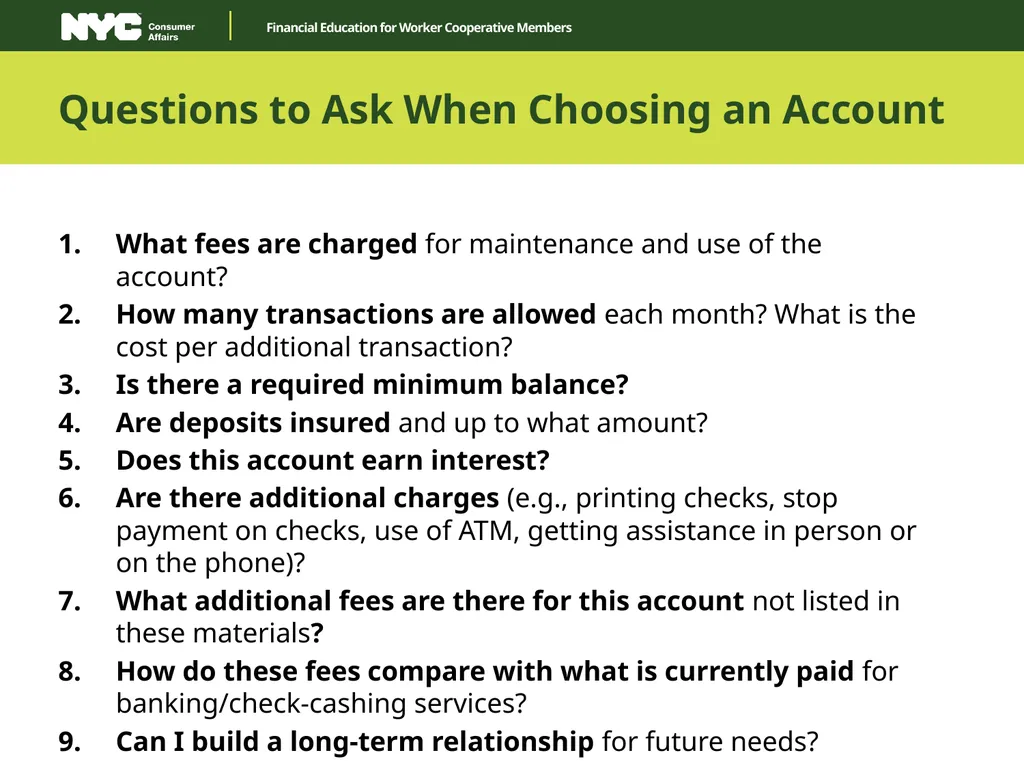 Financial Education for Worker Cooperative Members - slide 8 of 35