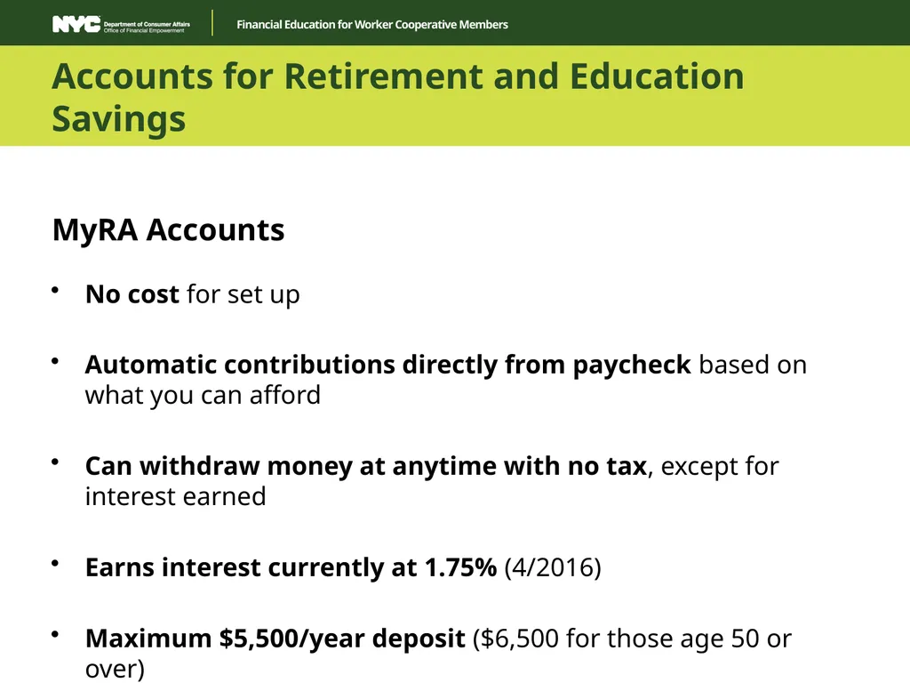Financial Education for Worker Cooperative Members - slide 27 of 35