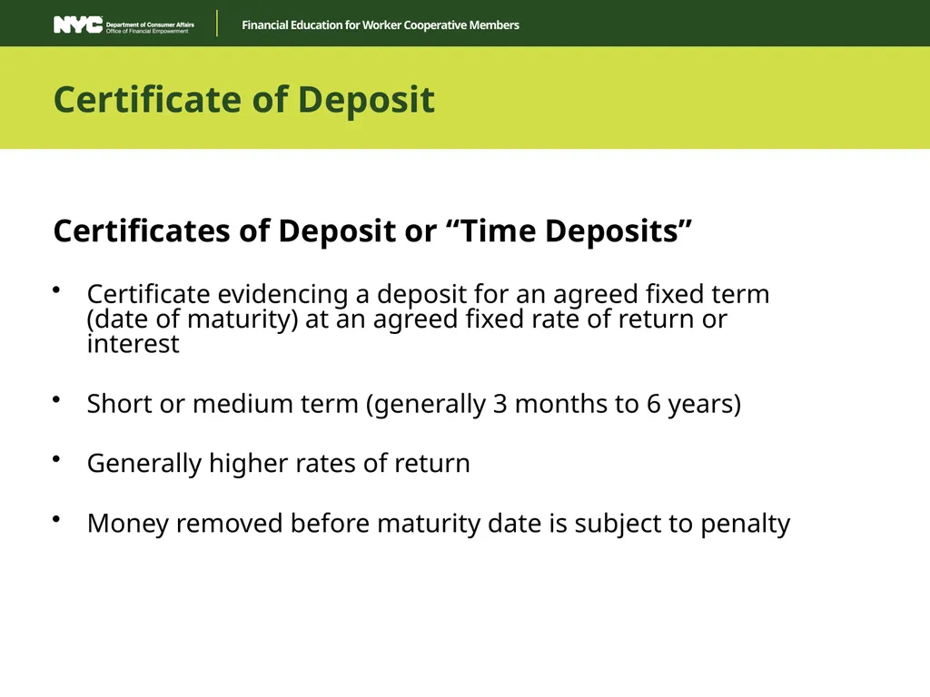 Financial Education for Worker Cooperative Members - slide 25 of 35