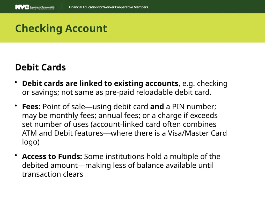 Financial Education for Worker Cooperative Members - slide 14 of 35
