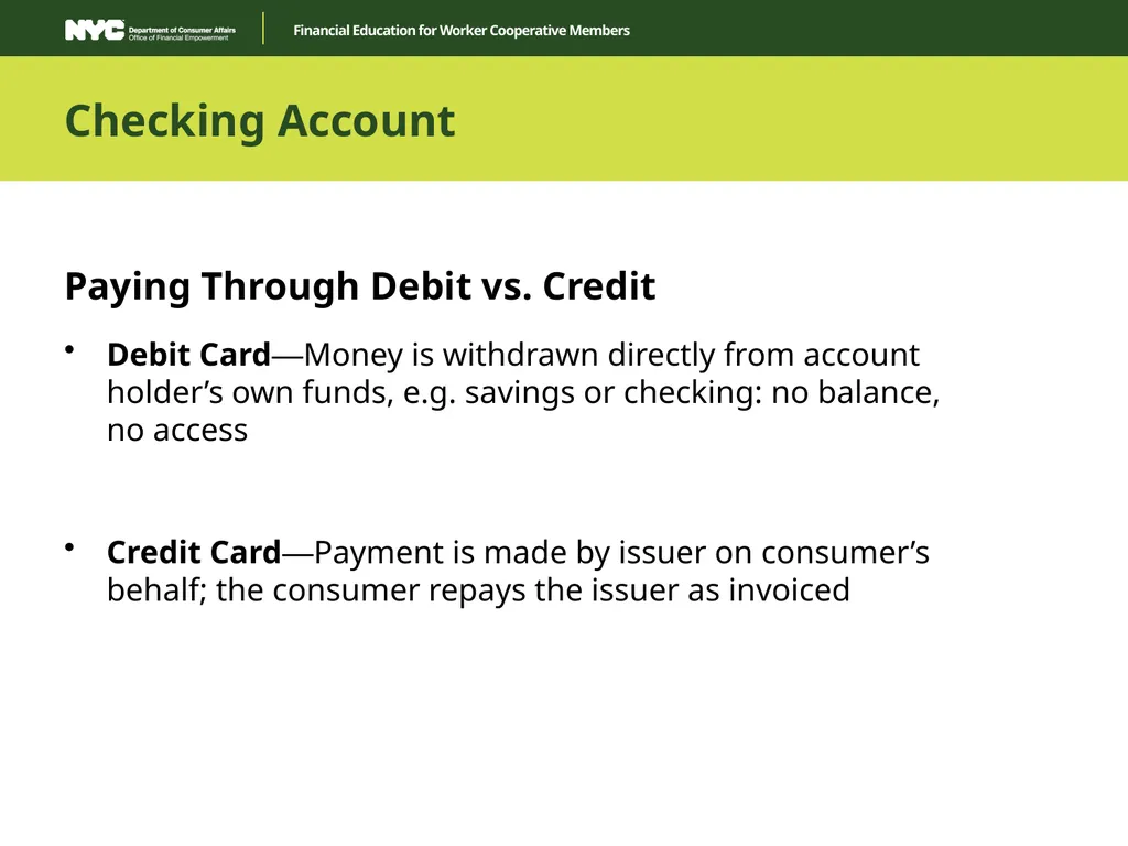 Financial Education for Worker Cooperative Members - slide 15 of 35