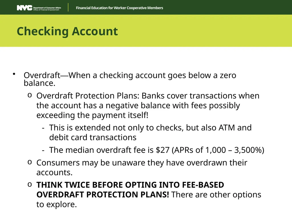 Financial Education for Worker Cooperative Members - slide 16 of 35