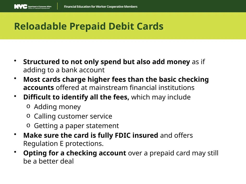 Financial Education for Worker Cooperative Members - slide 31 of 35