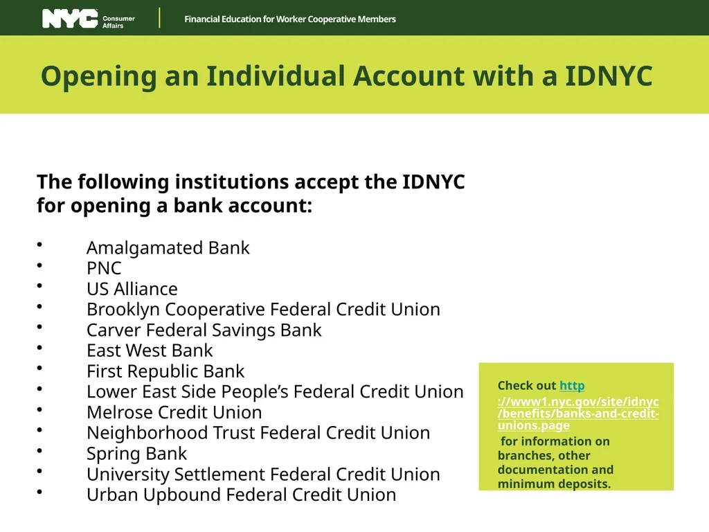 Financial Education for Worker Cooperative Members - slide 6 of 35