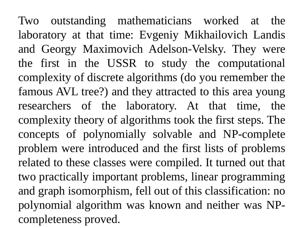 “Symmetry vs Regularity”. How it started and what - slide 6 of 49