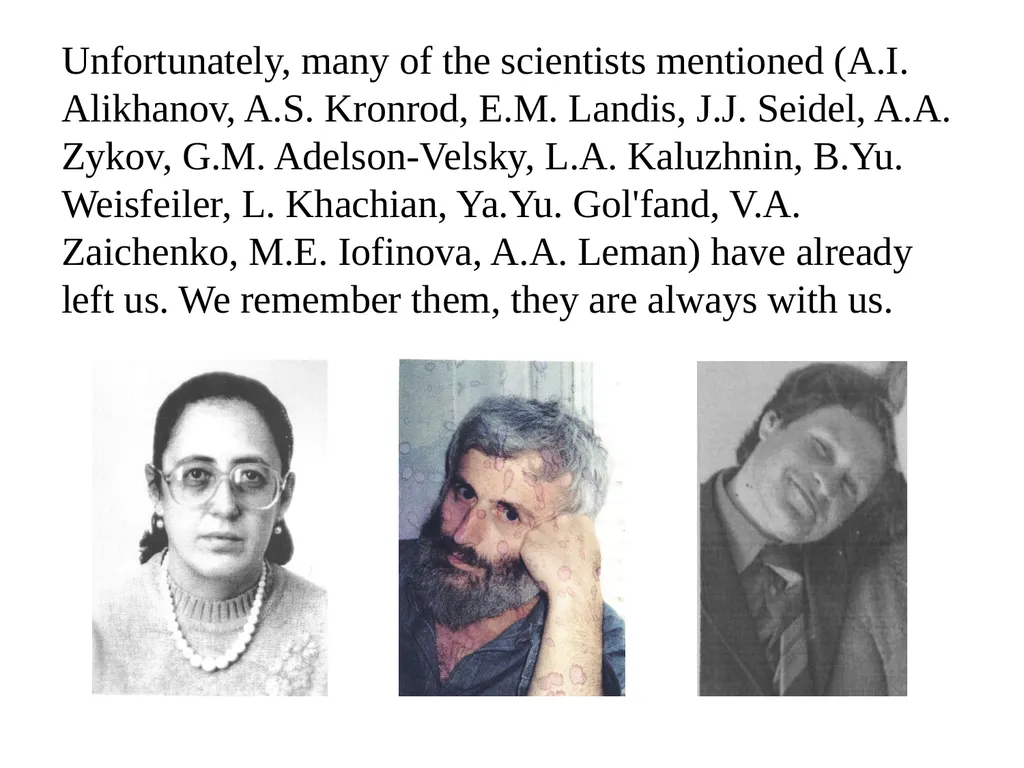 “Symmetry vs Regularity”. How it started and what - slide 48 of 49