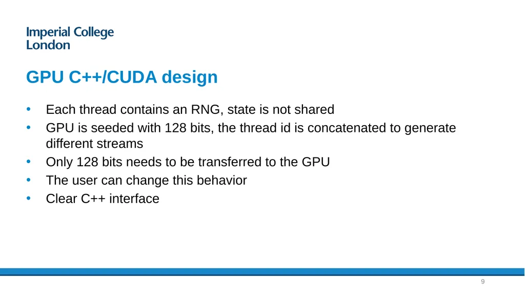 Fast, high-quality PRNG for heterogeneous - slide 9 of 17