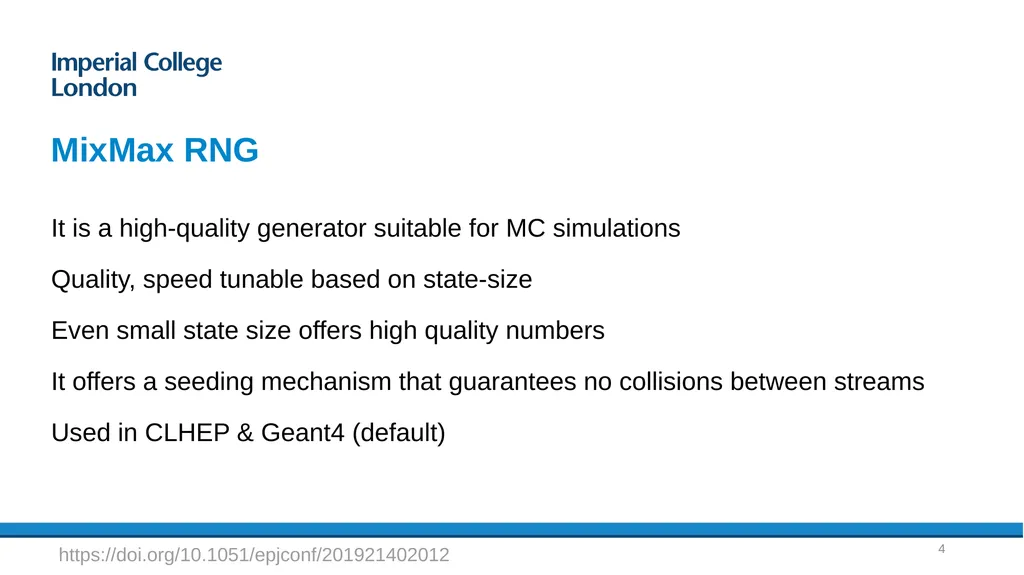 Fast, high-quality PRNG for heterogeneous - slide 4 of 17