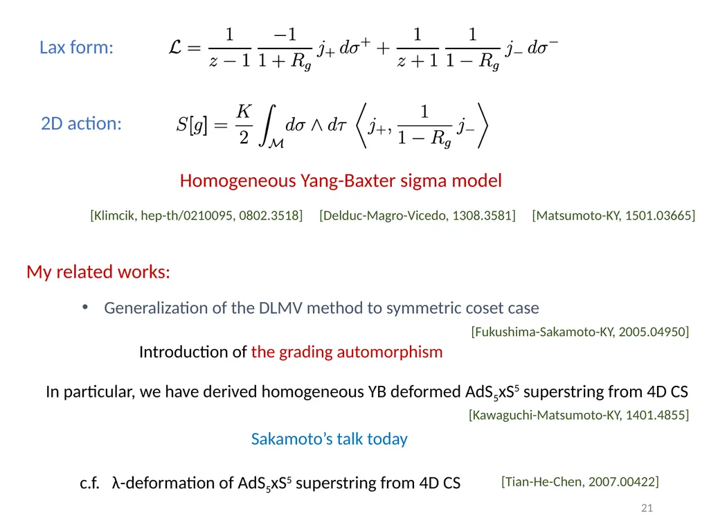 East Asia Joint Symposium on Fields and Strings - slide 21 of 28