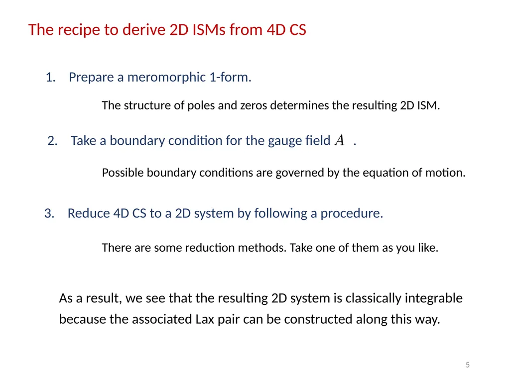 East Asia Joint Symposium on Fields and Strings - slide 5 of 28