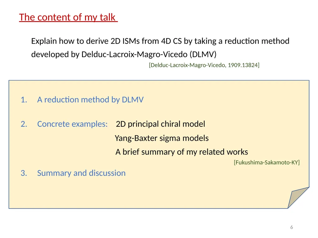 East Asia Joint Symposium on Fields and Strings - slide 6 of 28
