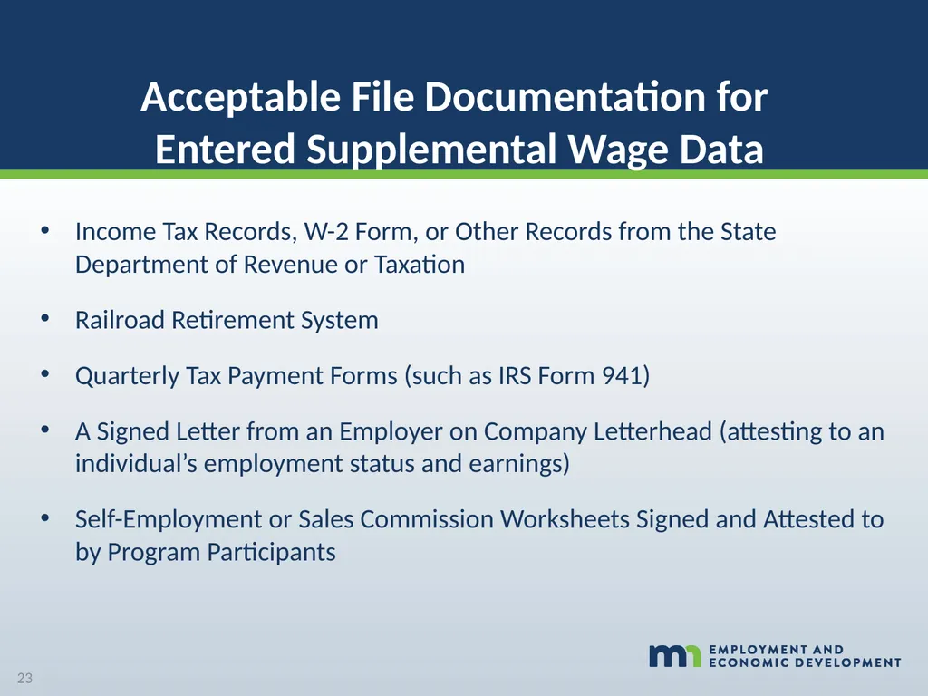 WORKFORCE ONE (WF1) Performance Walk-through WIOA - slide 23 of 42