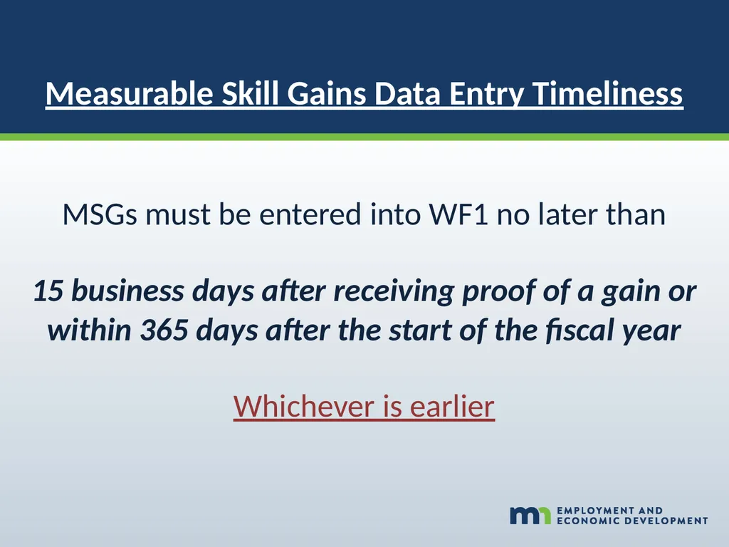 WORKFORCE ONE (WF1) Performance Walk-through WIOA - slide 13 of 42
