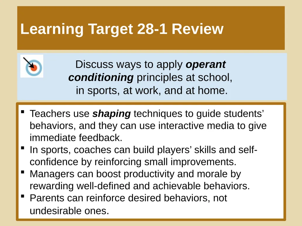 Unit 6 Learning Module 28 Operant Conditioning’s - slide 17 of 19