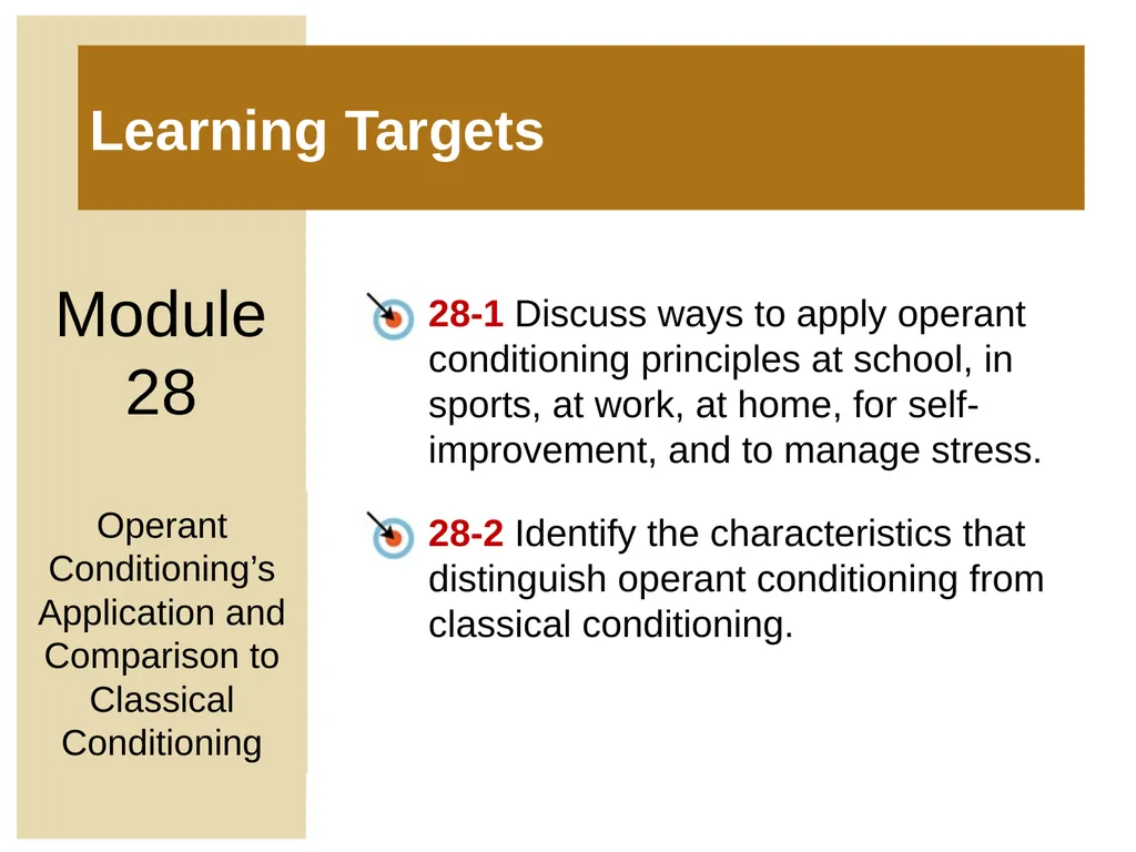 Unit 6 Learning Module 28 Operant Conditioning’s - slide 2 of 19