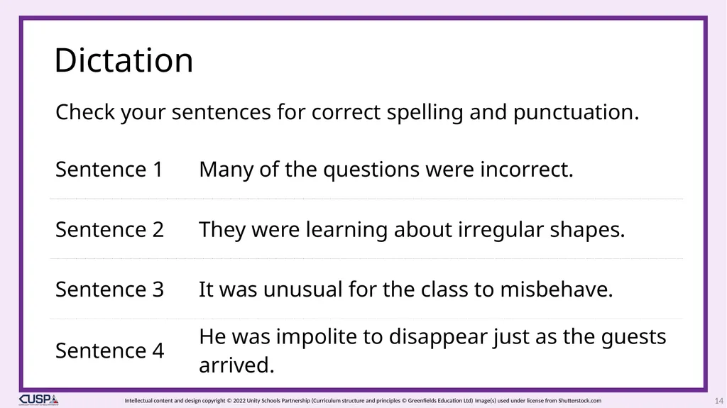 CUSP Spelling Year 3 Block 13 More prefixes 1 2 - slide 14 of 33