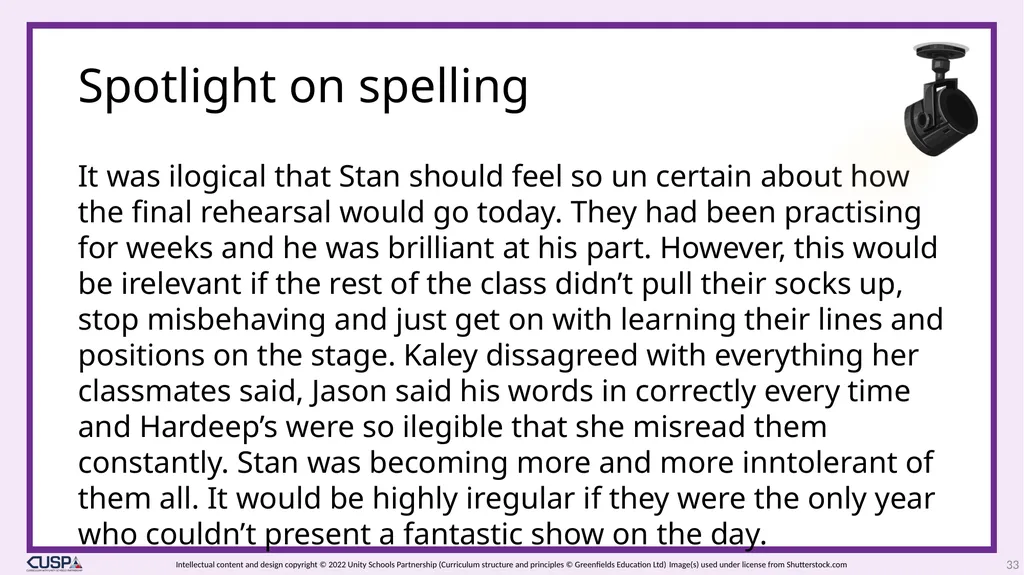 CUSP Spelling Year 3 Block 13 More prefixes 1 2 - slide 33 of 33