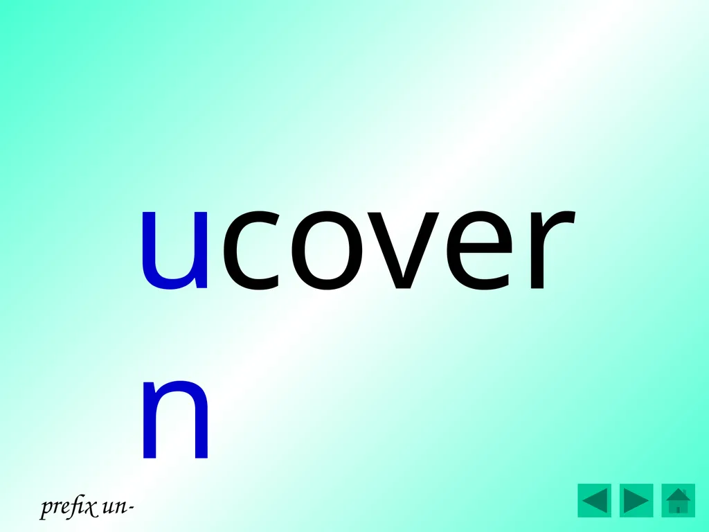 D. Bryant 2016 prefix un- prefix dis- prefix mis- - slide 13 of 146