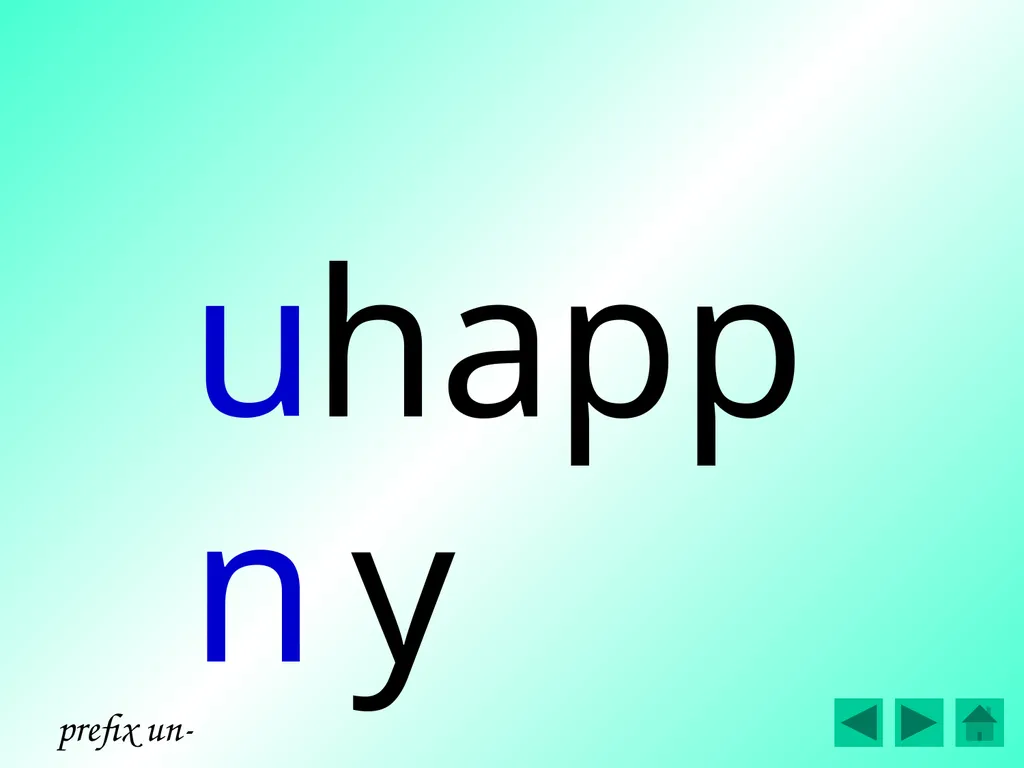 D. Bryant 2016 prefix un- prefix dis- prefix mis- - slide 24 of 146