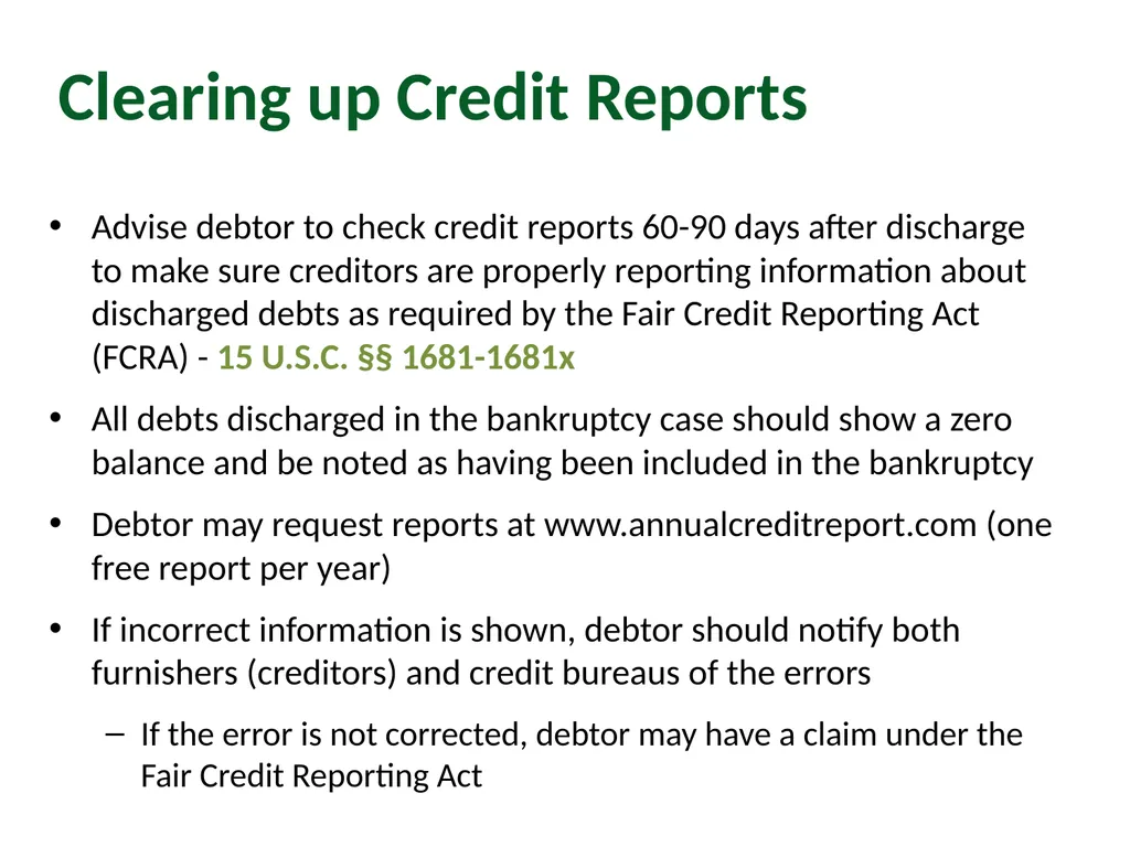 Module 4: Getting to Discharge Pro Bono Bankruptcy - slide 56 of 56