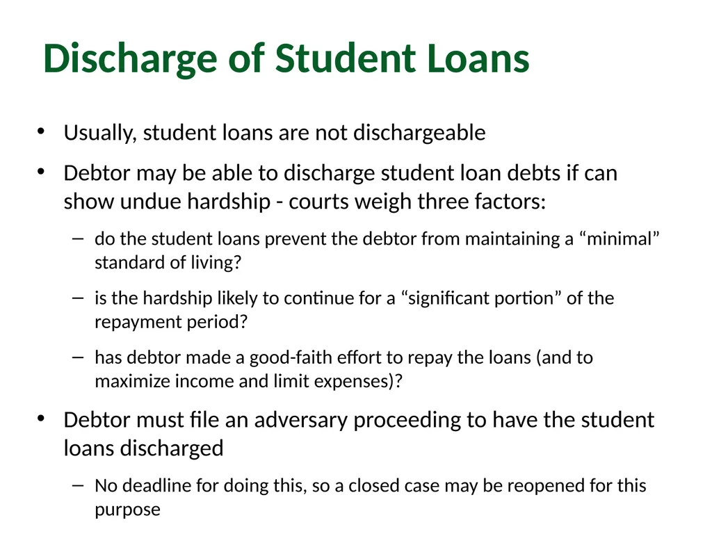 Module 4: Getting to Discharge Pro Bono Bankruptcy - slide 52 of 56