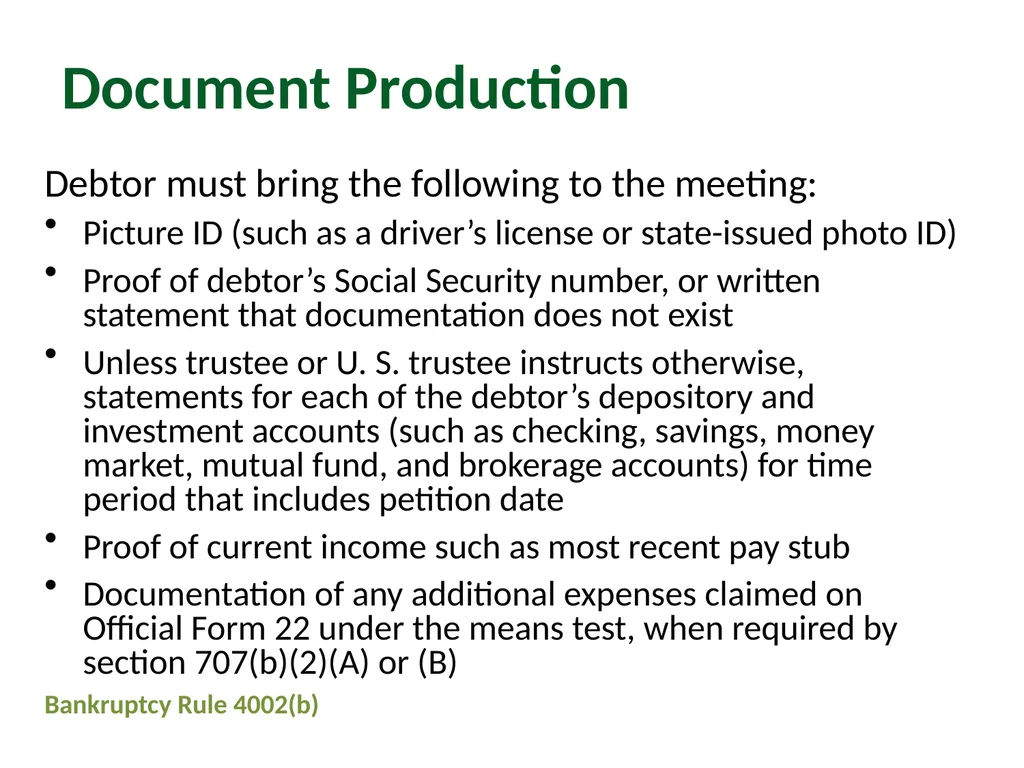 Module 4: Getting to Discharge Pro Bono Bankruptcy - slide 23 of 56