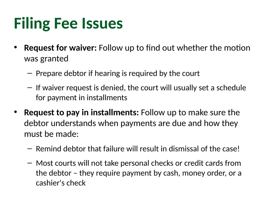 Module 4: Getting to Discharge Pro Bono Bankruptcy - slide 7 of 56