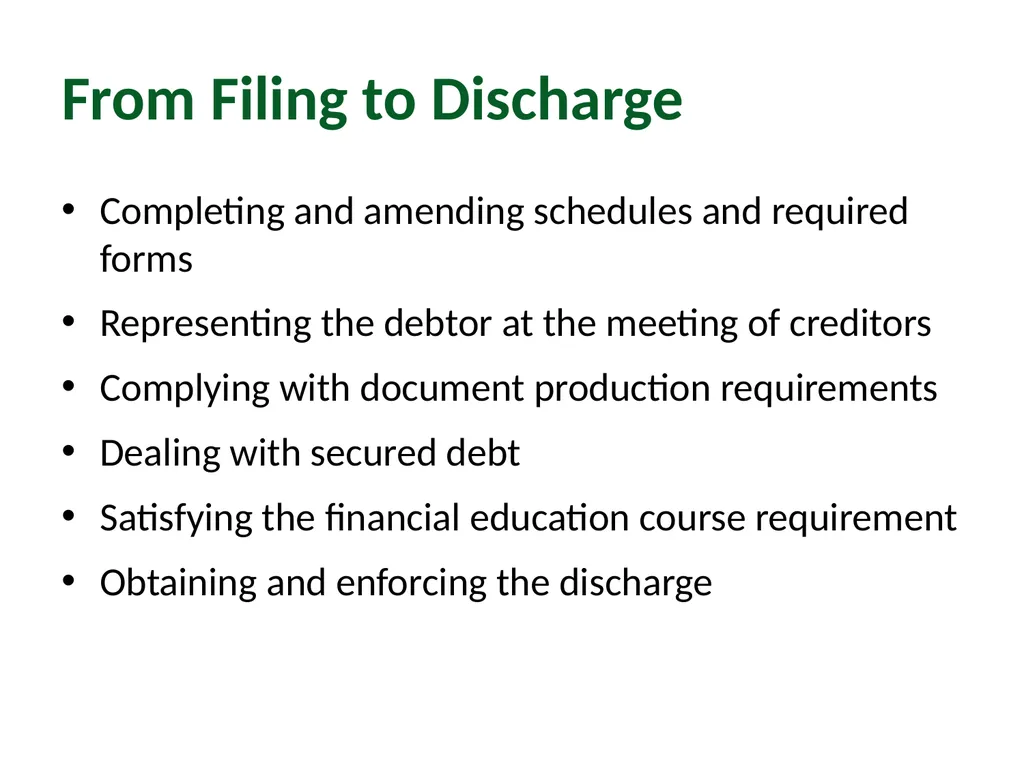 Module 4: Getting to Discharge Pro Bono Bankruptcy - slide 3 of 56