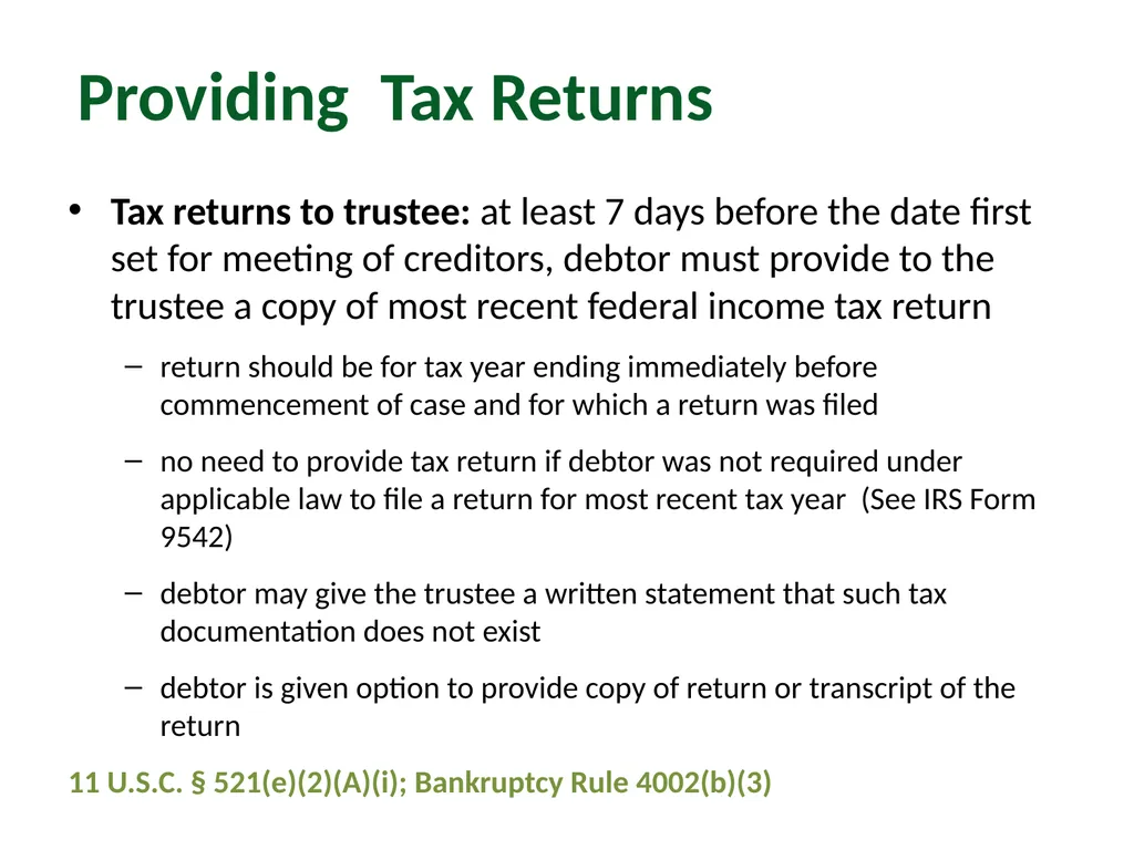 Module 4: Getting to Discharge Pro Bono Bankruptcy - slide 11 of 56