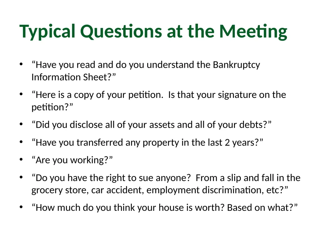 Module 4: Getting to Discharge Pro Bono Bankruptcy - slide 22 of 56