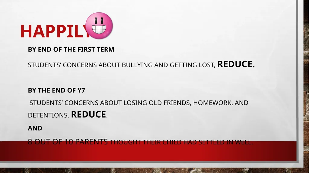 Supporting your Child moving to secondary school - slide 4 of 7