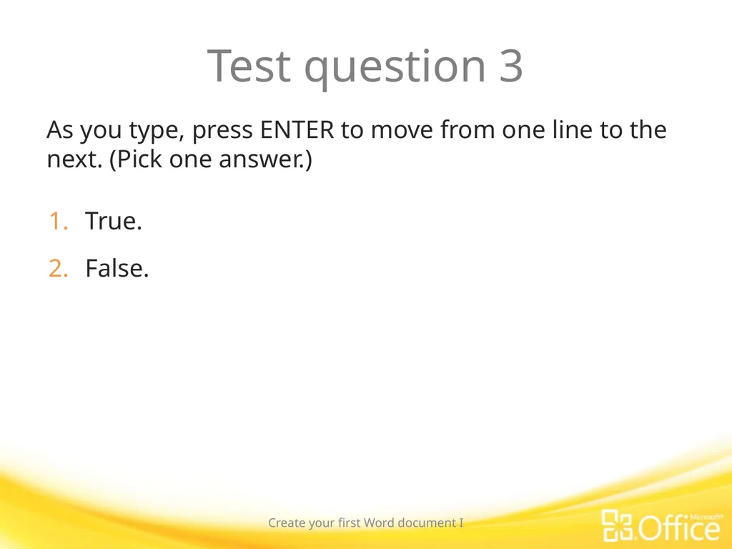 Microsoft® Word 2010 Training Create your first - slide 33 of 39