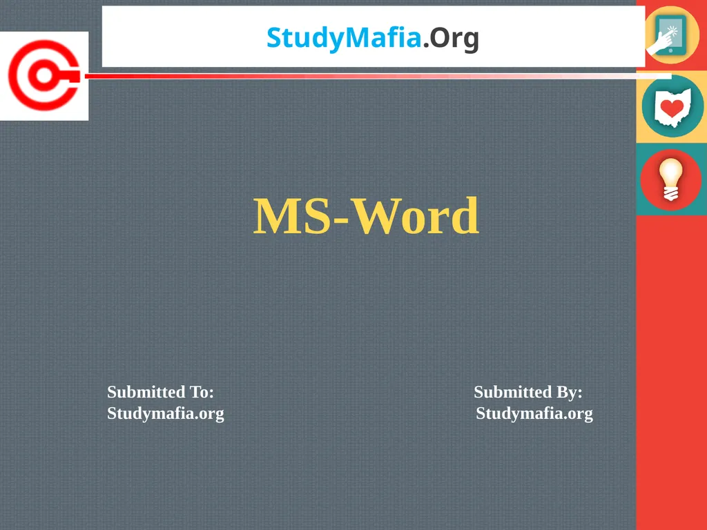 StudyMafia.Org Submitted To: Submitted By: - slide 1 of 31