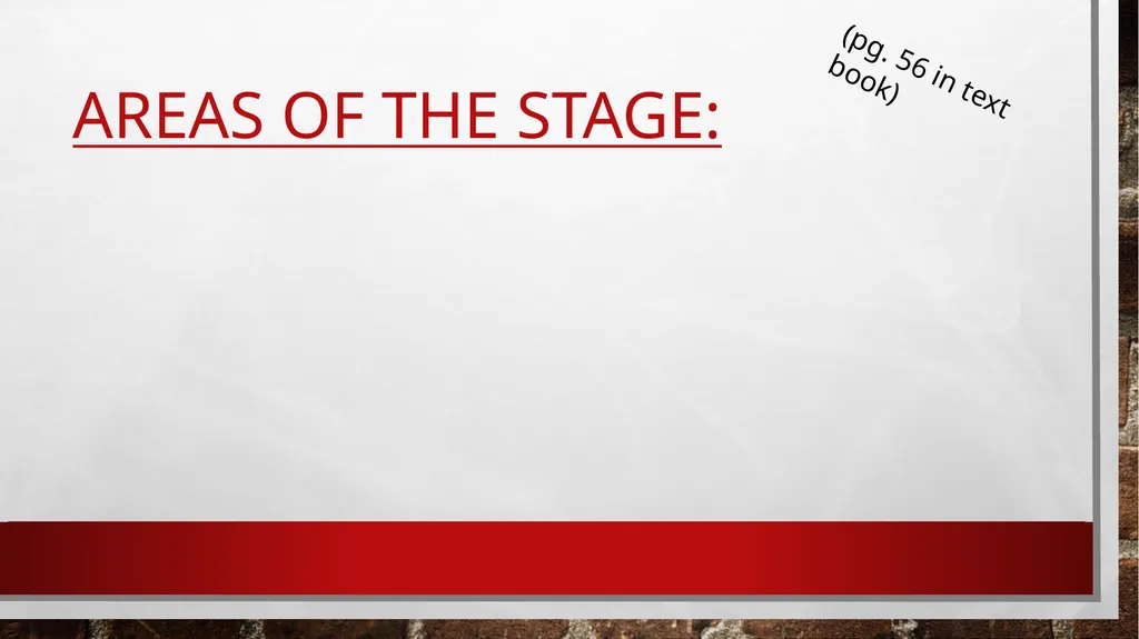 Theatre and the stage By Ms. Rivera Different - slide 4 of 10