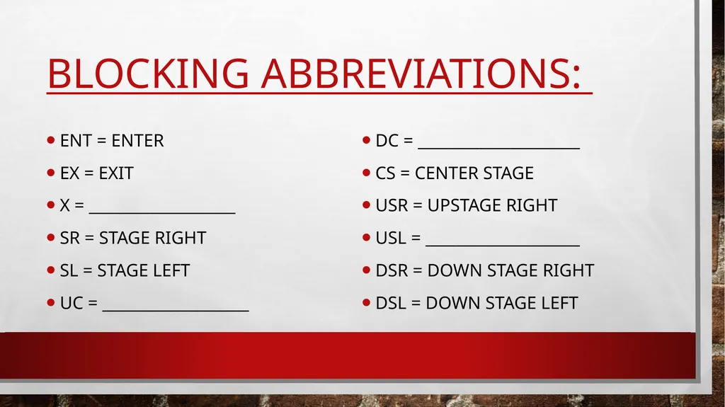 Theatre and the stage By Ms. Rivera Different - slide 9 of 10