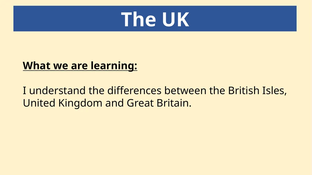 The UK Starter: Write down 10 words that come to - slide 2 of 12