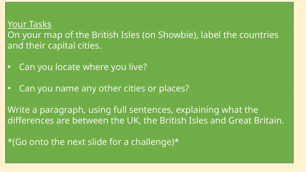 The UK Starter: Write down 10 words that come to - slide 11 of 12