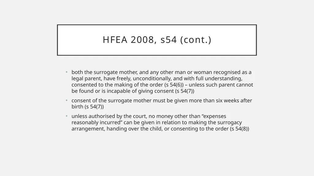 Surrogacy in england Dr Claire Fenton-Glynn - slide 4 of 8