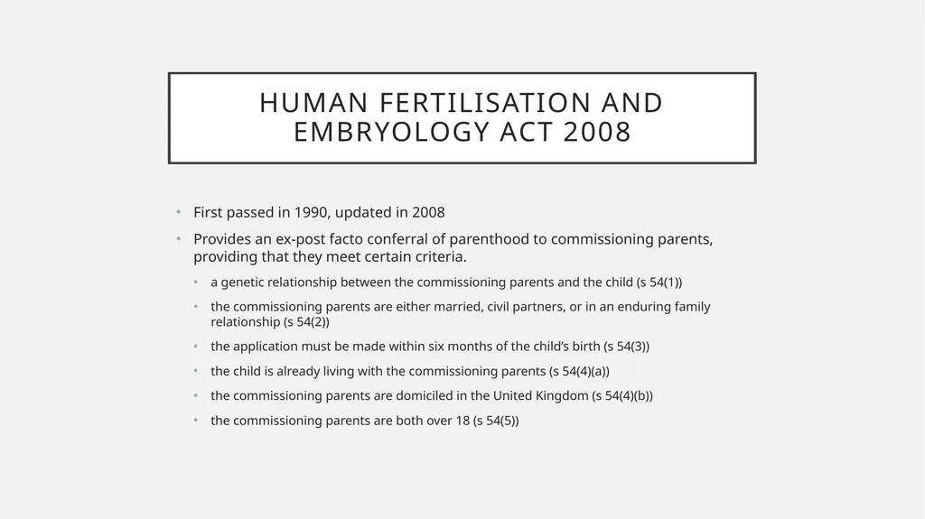 Surrogacy in england Dr Claire Fenton-Glynn - slide 3 of 8