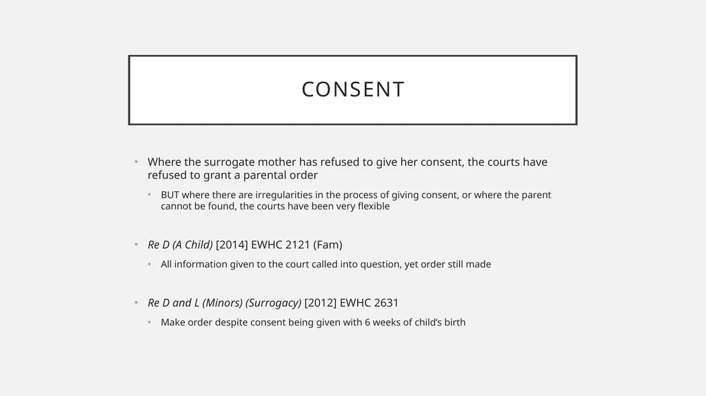 Surrogacy in england Dr Claire Fenton-Glynn - slide 7 of 8