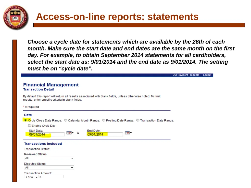 P-card Reconciliation Cecilia McClay Procurement - slide 14 of 33