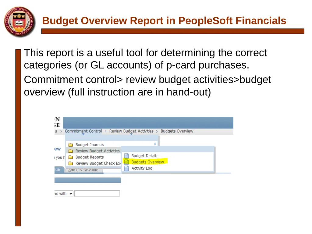 P-card Reconciliation Cecilia McClay Procurement - slide 26 of 33