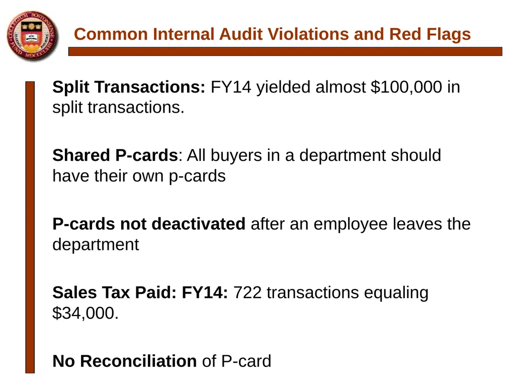P-card Reconciliation Cecilia McClay Procurement - slide 29 of 33