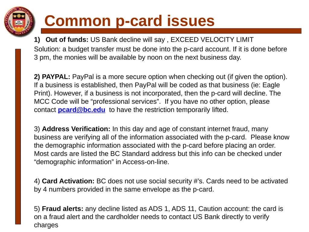 P-card Reconciliation Cecilia McClay Procurement - slide 28 of 33
