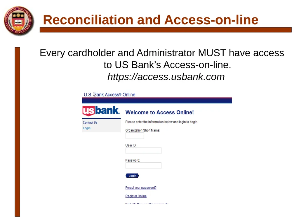 P-card Reconciliation Cecilia McClay Procurement - slide 10 of 33