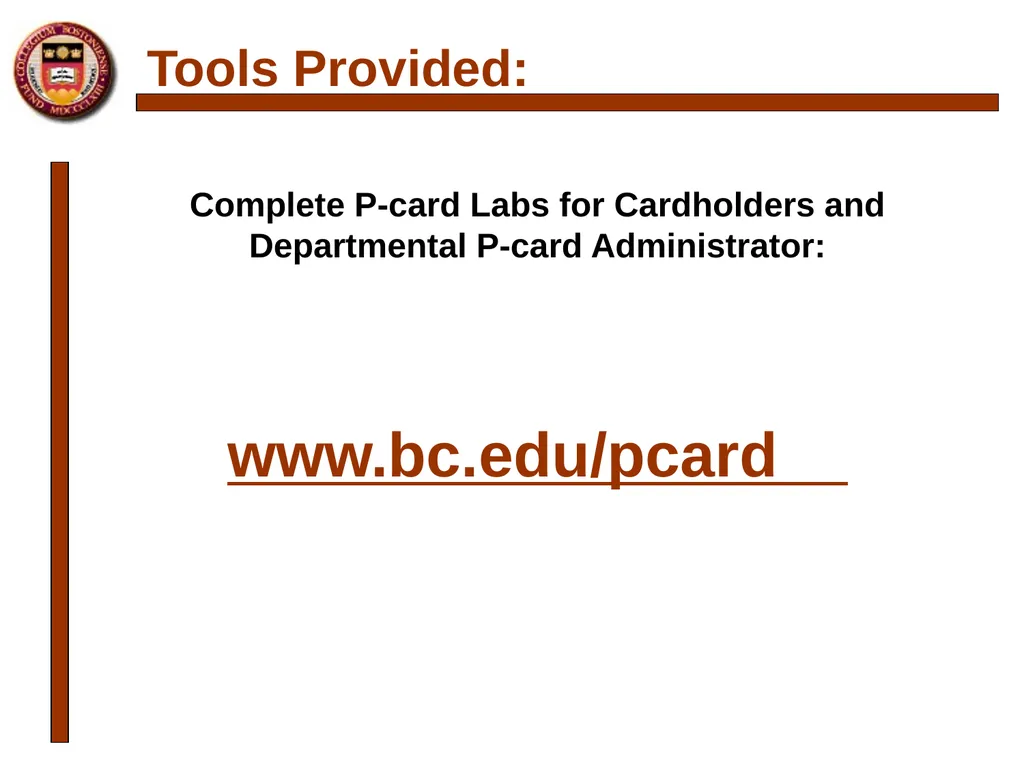P-card Reconciliation Cecilia McClay Procurement - slide 33 of 33