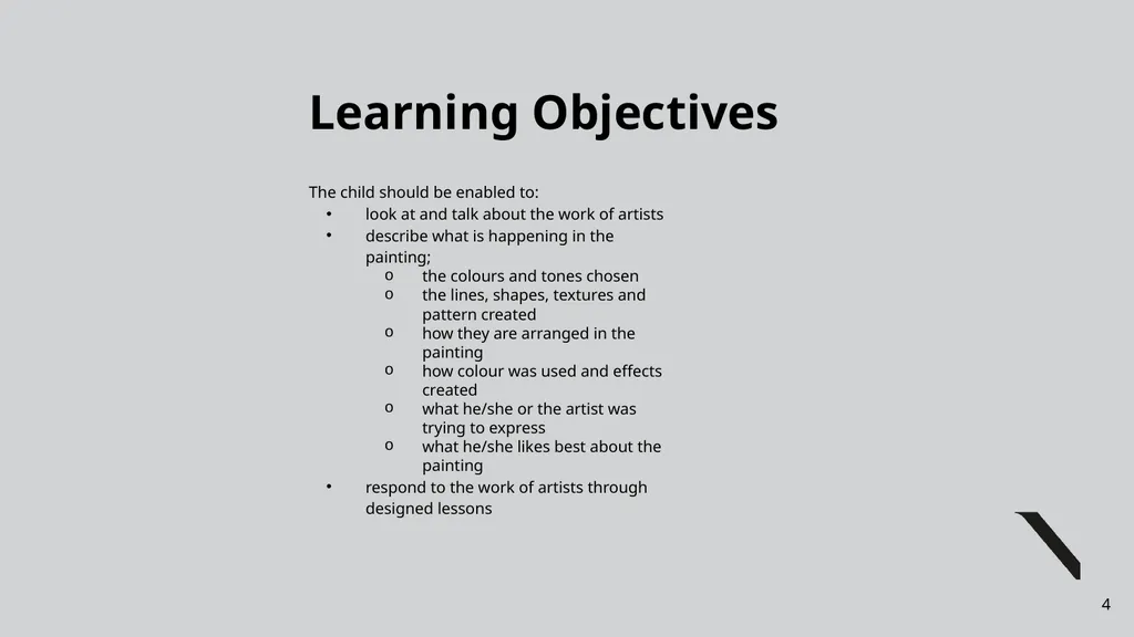 Learning Through Art: Primary Language Resource - slide 4 of 24