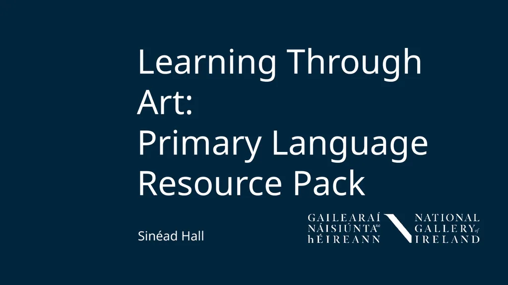 Learning Through Art: Primary Language Resource - slide 1 of 24